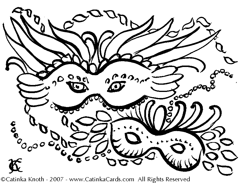 fat tuesday coloring pages - photo #12