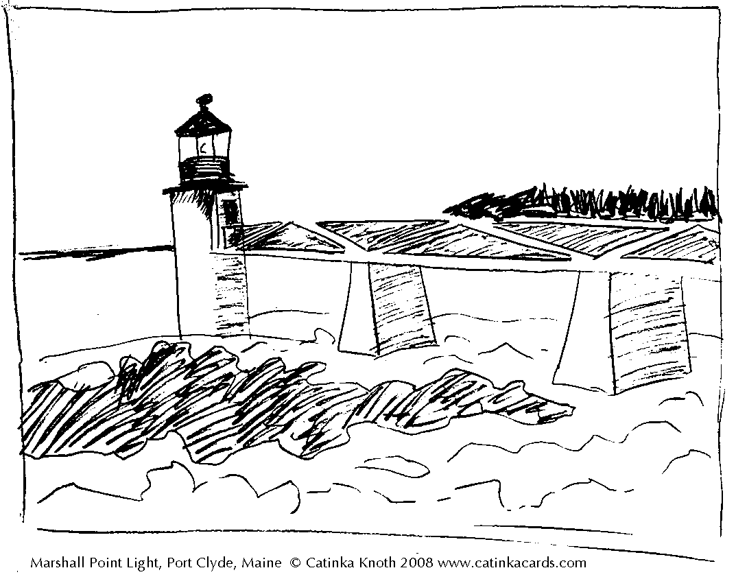 maine lighthouses coloring pages - photo #18