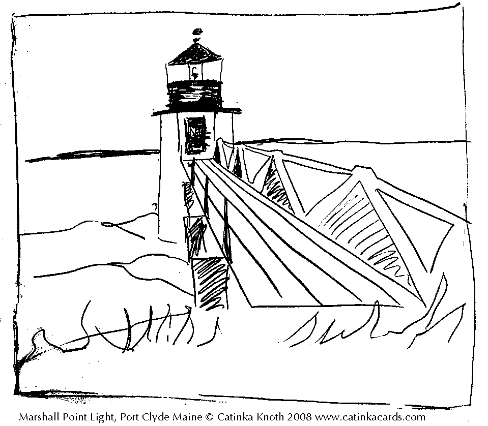 maine lighthouses coloring pages - photo #30