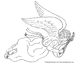 angel coloring page