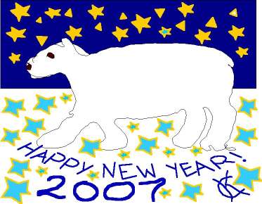 New Year's Bear graphic