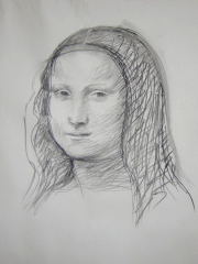 Mona Lisa drawing