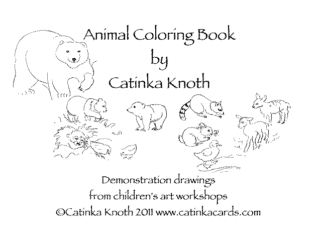 Animal Coloring Book front cover