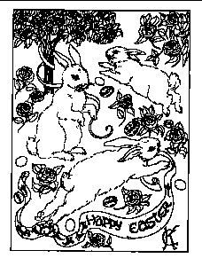 Easter card to color
