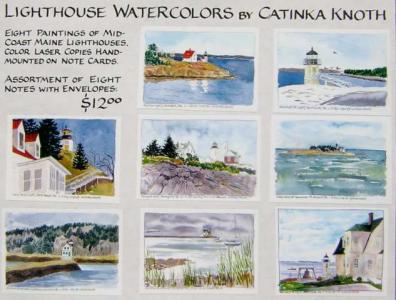 Lighthouse Watercolors