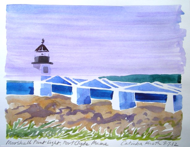 Marshall Point Light art by Catinka Knoth