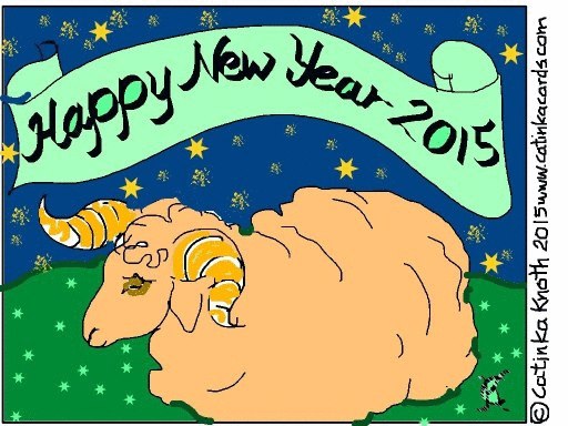 happy new year 2015 sheep