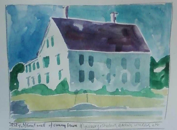 St. George buildings watercolor by Catinka Knoth 3