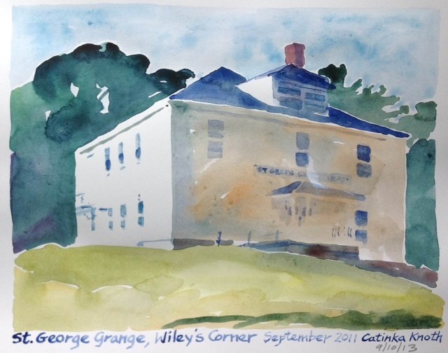 St. George buildings watercolor by Catinka Knoth 4