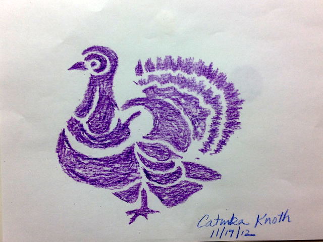 Thanksgiving demo drawings by Catinka Knoth