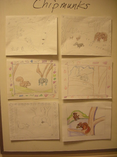 Bears, Chipmunks, Squirrels - Adults' Drawings