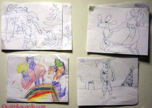 Kids Christmas drawings