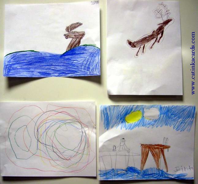 kids' deer & moose art