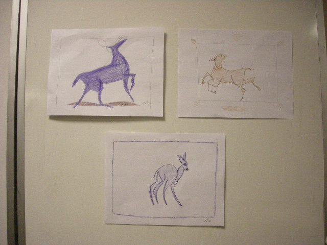 deer adult student art