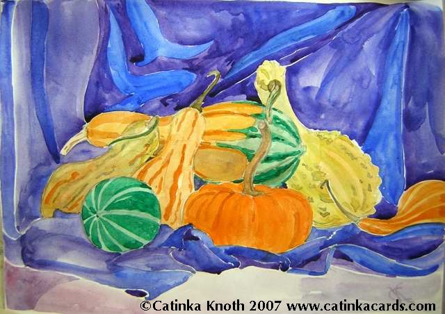 gourds watercolor