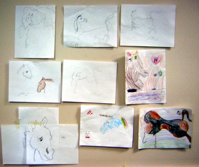 kids' horse art