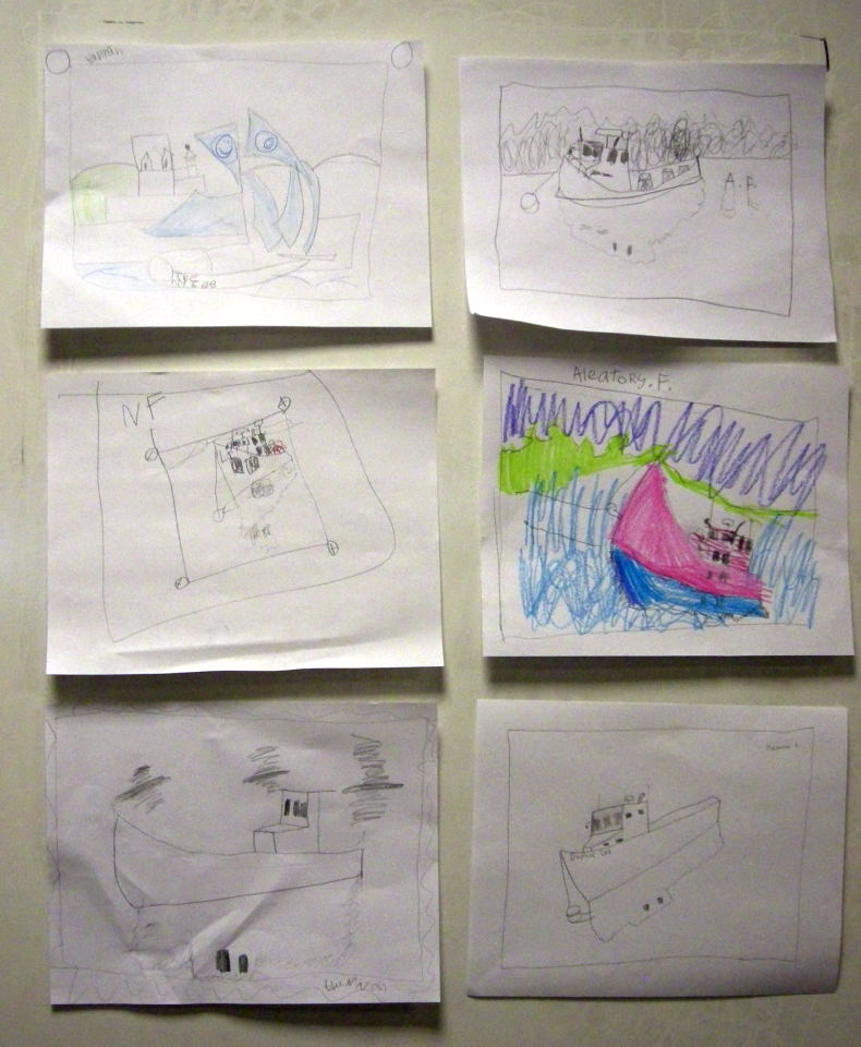 kids boat drawings