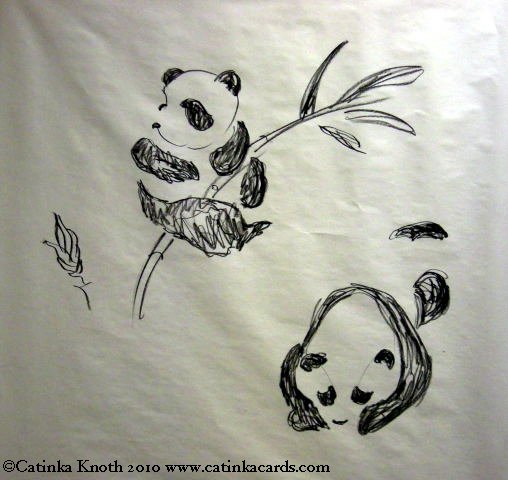 panda bears demo drawing