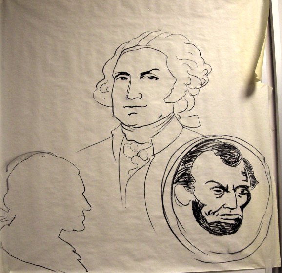 presidents day demonstration drawing
