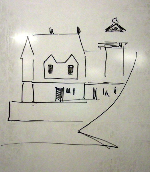 sailboat demonstration drawing by Catinka Knoth