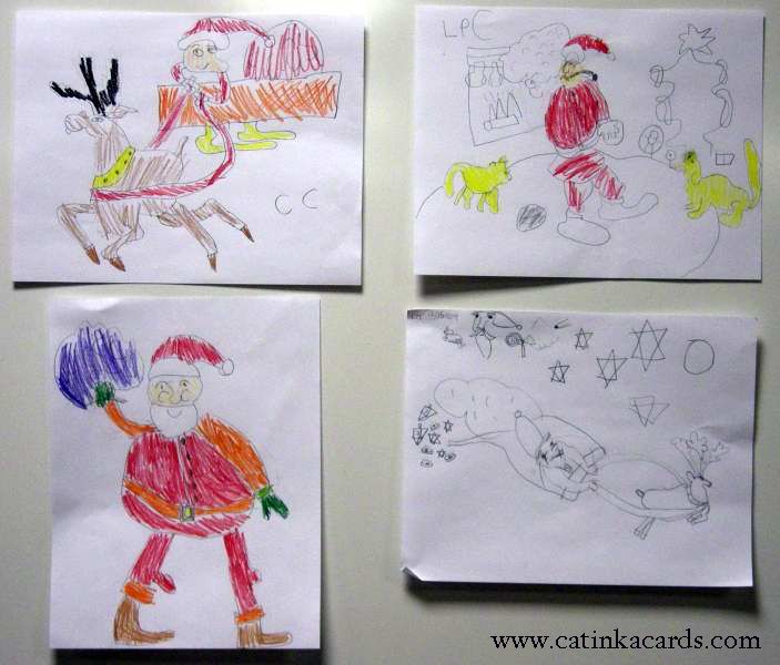 Kids Santa art