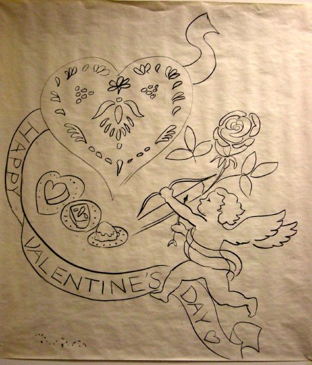 valentine's day demonstration drawing