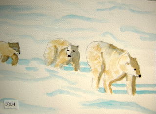 polar bears art
